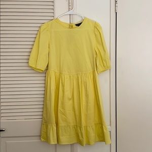 Yellow mini dress